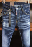 Aidase  Men Ripped Skinny Denim Jeans Luxury Brand Dsq2 Street Wear Fit Jeans Pants Quality Men Holes Stretch Denim Pants Casual Jeans aidase-shop