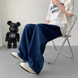 Oversized Jeans Men Fashion Blue Casual Wide Leg Jeans Men Streetwear Loose Hip Hop Straight Denim Pants Mens Trousers M-3XL aidase-shop