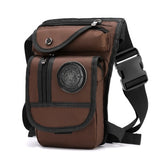 Aidase High Quality Men's Canvas Drop Leg Bag Military Motorcycle Multi-purpose Messenger Shoulder Bags Belt Hip Bum Waist Fanny Pack aidase-shop