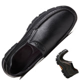 Genuine Leather Shoes Men Loafers Soft Cow Leather Men Casual Shoes New Male Footwear Black Brown Slip-on A2088 aidase-shop