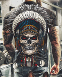 Aidase  Summer  Skull Printed TShirt For Men Casual Short Sleeve Clothes Streetwear Oversized T-Shirt Hip Hop 3D Printing O-NeckTop Tees aidase-shop