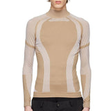 Mens T-shirt Long Sleeve Tight Thin Muscle Mens Sportsman Elastic High Collar Bottoming Shirt Spring Streetwear Mens T Shirts aidase-shop