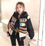 Aidase  Women Bomber Jacket Embroidery Harajuku Patch Plus Size Autumn Coat Hip Hop Winter Thick Long Sleeve Female Clothes Outwear aidase-shop