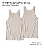 Bronson WWII Tank Top A Type Sleeveless Undershirt Cotton Tee Stretch Slim Fit aidase-shop
