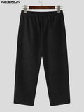 Aidase Fashion Men Pants Joggers Streetwear  Loose Pockets Korean Casual Trousers Men Lace Up Solid Color Leisure Pants 5XL aidase-shop