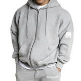 Sports Hoodie Men's Full Zip Sweatshirt Hooded Jacket Casual Fitness Sports Wear aidase-shop