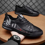 Coslony men shoes vulcanize shoes casual comfortable leather fashion luxury men shoes brand high quality skate shoes men white aidase-shop