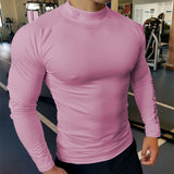 Sport Shirt Men Compression Quick Dry T-shirt Long Sleeve Bodybuilding Skinny Tee Tops Man Muscle Workout Clothing aidase-shop