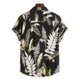 Mens Hawaiian Shirt Tropical Beach Floral Shirts Men 2022 Summer New Casual Button Down Short Sleeve Shirt Men Camisa Masculina aidase-shop