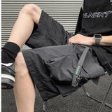 Summer New Cargo Shorts Men Multi-Pockets Shorts Hip Hop Streetwear Baggy Jogger Shorts Male Casual Beach Quick Dry Short Pants aidase-shop
