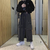 Baggy Jeans Trousers Male Denim Pants Black Wide Leg Pants Men's Jeans Loose Casual Korean Streetwear Hip Hop Harajuku aidase-shop