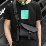 Aidase Casual Men's Small Shoulder Bag Street Trend Small Chest bag Storage Travel Phone Pouch Unisex Nylon Messenger Crossbody Bags aidase-shop