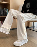 High-quality High Street Trousers Men Designer Handsome Elastic Pants Unisex Loose All-match Trend Suit Bottom Casual Long Pants aidase-shop