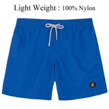 Mens Swimwear Solid Swim Trunks Summer Beach Board Shorts with Pockets Quick Dry Mens Running Surfing Swimming Shorts aidase-shop