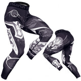 Running Tights Men Compression Tight Trousers 3D Print Sport Leggings Man Quick Dry Gym Workout Bottoms aidase-shop
