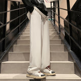 New Men Wide Leg Pants Spring Korean Style Suit Trousers For Male Straight Solid Color Fashion Basic Unisex 5XL Pant aidase-shop