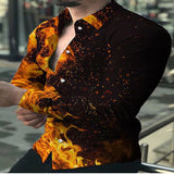 Aidase Fashion Men Oversized Casual Shirt Stripe Print Long Sleeve Men Clothing High Quality Prom Party Cardigan Blouses Us size S-5XL aidase-shop