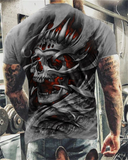 Aidase  Summer  Skull Printed TShirt For Men Casual Short Sleeve Clothes Streetwear Oversized T-Shirt Hip Hop 3D Printing O-NeckTop Tees aidase-shop