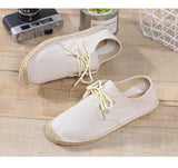 Aidase New Fashion Loafers Men Flats Brand Canvas Shoes Flat Male Lazy Shoes Mens Casual Shoes Black Beige Blue Big Size 45 A4829 aidase-shop