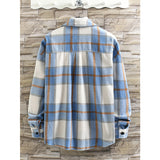 Aidase New Men's Flannel Long Sleeve Plaid Shirts Casual Shirts Young Fashion Men's Shirts Japanese, Korean and Hong Kong Style aidase-shop