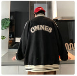 Embroidered Zip Coats Men Autumn Streetwear Baseball Jackets Mens Sportswear Varsity Clothing Patchwork Bomber Jacket aidase-shop