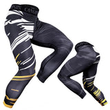 Running Tights Men Compression Tight Trousers 3D Print Sport Leggings Man Quick Dry Gym Workout Bottoms aidase-shop