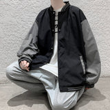 Embroidered Zip Coats Men Autumn Streetwear Baseball Jackets Mens Sportswear Varsity Clothing Patchwork Bomber Jacket aidase-shop