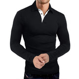 Aidase Solid Color Turn-down Collar Men Shirt Soft Leisure Long Sleeve Autumn Shirt All Match Formal Quick Dry Men Shirt	for Work aidase-shop