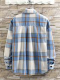 Aidase New Men's Flannel Long Sleeve Plaid Shirts Casual Shirts Young Fashion Men's Shirts Japanese, Korean and Hong Kong Style aidase-shop