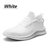 Aidase Mesh Men Shoes Breathable White Mens Sneakers Trendy Lace-Up Lightweight Black Walking Big Size Man Tenis Shoe Zapatillas Hombre aidase-shop