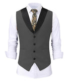 Aidase Casual Men's Beige Vest Jacket Slim Fit Prom Burgundy Tuxedos Blazer Champagne Suits Waistcoat For Wedding Best Man Grooms aidase-shop