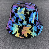 Aidase Colorful Reflective Fisherman Hat Men/Women Nest Print Streetwear Bucket Hat Caps Harajuku Hip Hop Night Running Unisex Cap Men aidase-shop