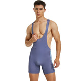 Men's Bodybuilding Tank Tops Jumpsuit Fitness Bodysuit Wrestling Singlet Men One-piece Vest Shapers aidase-shop