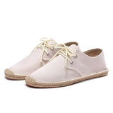 Aidase New Fashion Loafers Men Flats Brand Canvas Shoes Flat Male Lazy Shoes Mens Casual Shoes Black Beige Blue Big Size 45 A4829 aidase-shop