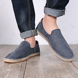 Classics Vintage Style Sneakers Summer New Casual Shoes for Men Flat Espadrilles Man Wear-resistant Shoes Weave Large Size 46 47 aidase-shop