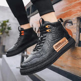 Winter New Tide Men's boots Shoes Korean High-top Board Shoes Men's Sports Tide Shoes Trend Martn warm Boots Men aidase-shop