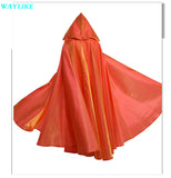 Aidase  Halloween Party Cosplay Woman Men Adult Long Hero Witchcraft Witchcraft Robe Hood Cloak Cosplay Satin Red Medieval Cloak aidase-shop