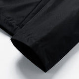 Aidase  Spring Autumn Men Jacket Solid Color Hooded Long Sleeves Loose Pockets Zipper Hood Outerwear Warm	 Male Clothing Streetwear aidase-shop