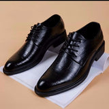 New Black Men Suit Shoes Party Men's Dress Shoes Italian Leather Zapatos Hombre Formal Shoes Men Office Sapatos Social Masculino aidase-shop