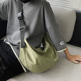 Aidase Men's and women's shoulder bag leisure student bag high quality Oxford women's crossbody bag waterproof outdoor fitness bag aidase-shop