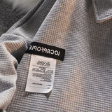 Waffle Grey Sweatshirt Men Korean Harajuku Patchwork Hoodies Autumn Pullover Casual Sweatshirts Turndown Collar Clothing aidase-shop