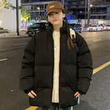 Men‘s Harajuku Warm Parka Coat Winter Jacket Man Streetwear Hip Hop Parka Loose Clothes Solid Men Women Jackets Coat M-8XL aidase-shop