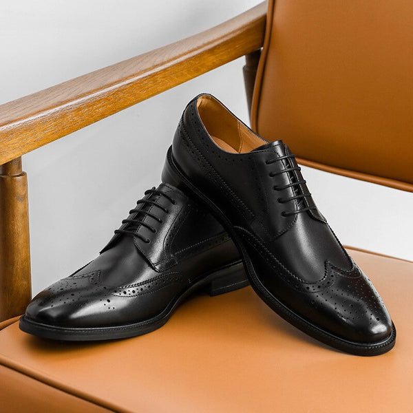 Desai New Men's Shoes Genuine Leather Shoes Block Vintage Gentlemen's ...