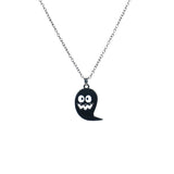 Personality Metal Pumpkin Skeleton Skull Necklace for Men Women Halloween Ghost Skull Bat Pumpkin Head Necklace Party Jewelry aidase-shop