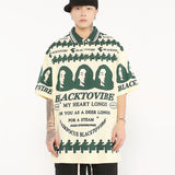 Aidase  Polo Shirts Vintage Characters Print Cotton Men T-shirt Streetwear Casual Men's Clothing 2022 Summer Oversized T Shirt for Men aidase-shop
