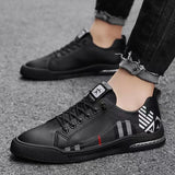 Coslony men shoes vulcanize shoes casual comfortable leather fashion luxury men shoes brand high quality skate shoes men white aidase-shop