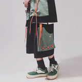 Hip Hop Cargo Shorts Men Basketball Men's Oversize Couples Matching Clothing Japanese Steetwear Summer Pockets Patchwork aidase-shop