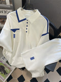 High-end Shirt Shorts 2pcs Set Men Women's Summer Loose Elegant Short-sleeve Shirt + Sports Shorts Vintage Suit aidase-shop
