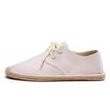 Aidase New Fashion Loafers Men Flats Brand Canvas Shoes Flat Male Lazy Shoes Mens Casual Shoes Black Beige Blue Big Size 45 A4829 aidase-shop