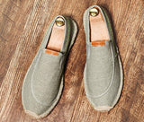 Aidase  Men Hemp Fisherman Shoes Breathable Espadrilles Flats Solid Moccasins Casual Shoes Men Canvas Shoes Espadrilles aidase-shop